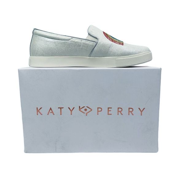 Katy Perry The Kerry Canvas Rainbow Slip-On Sneakers - Picture 9 of 10